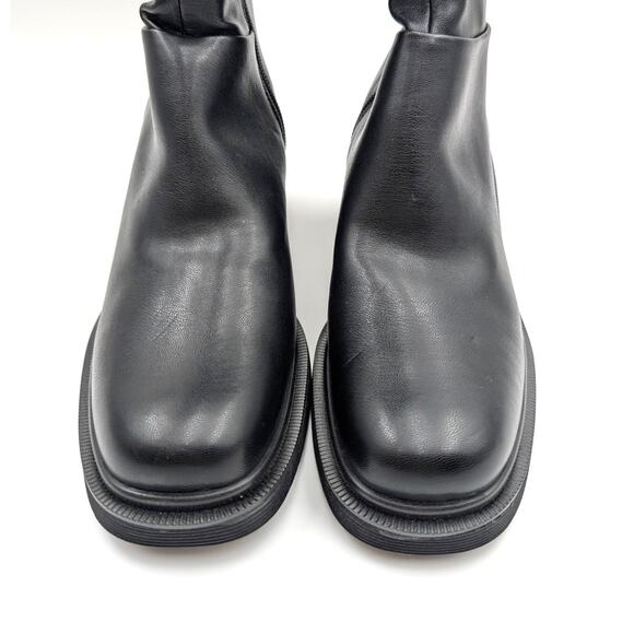 Franco Sarto Kelly Over-The-Knee Boots Round Toe Women's Black Size US9.5 EU40.5 - Picture 2 of 15